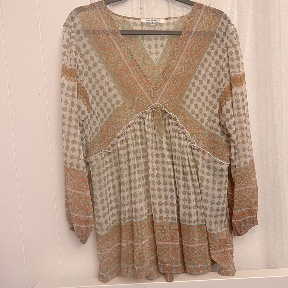 Sheer babydoll tunic